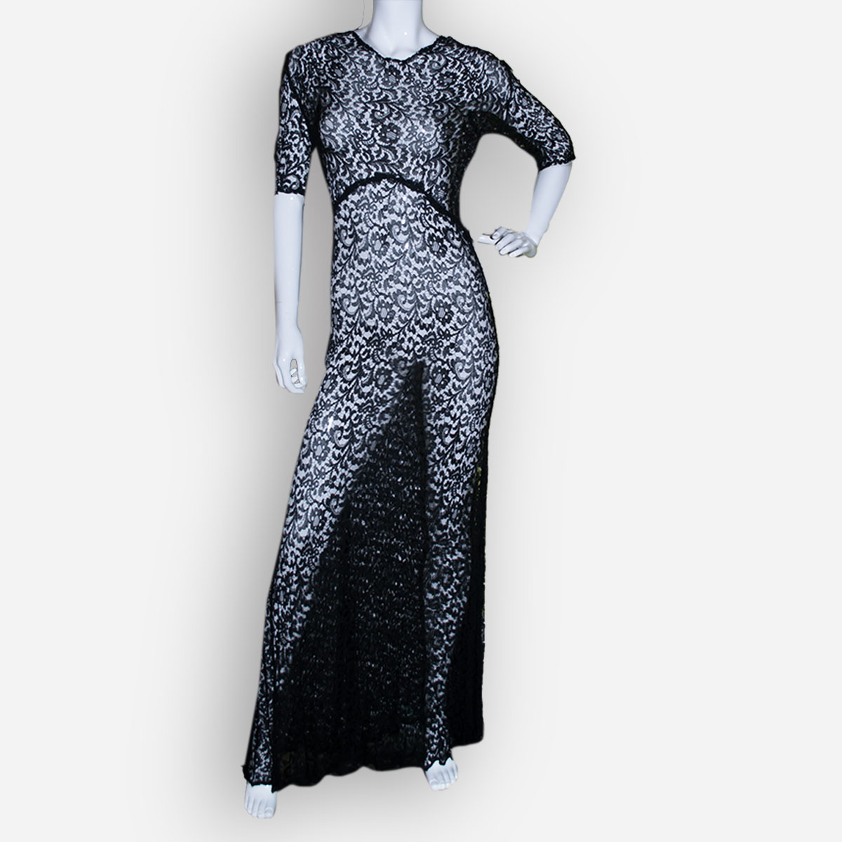 1930s Sheer lace dress