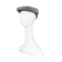 Black Tweed Vintage Cap by Country Gentlemen, Hat Size 7.25