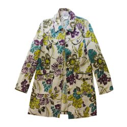 Carlisle Designer Blazer, Linen Floral Print, Size 14