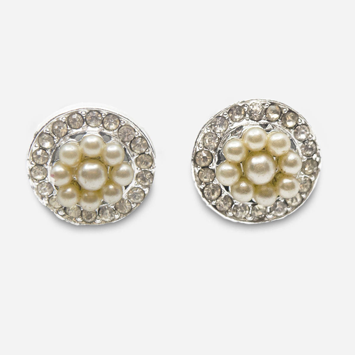 1950s Pearl & Rhinestone earrings