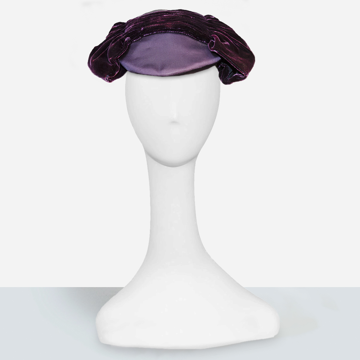 purple close hat