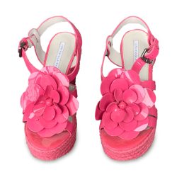 Vera wang pink flower shoes