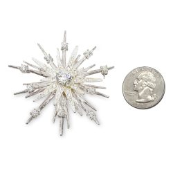 vintage avon brooch snowflake Christmas Pin