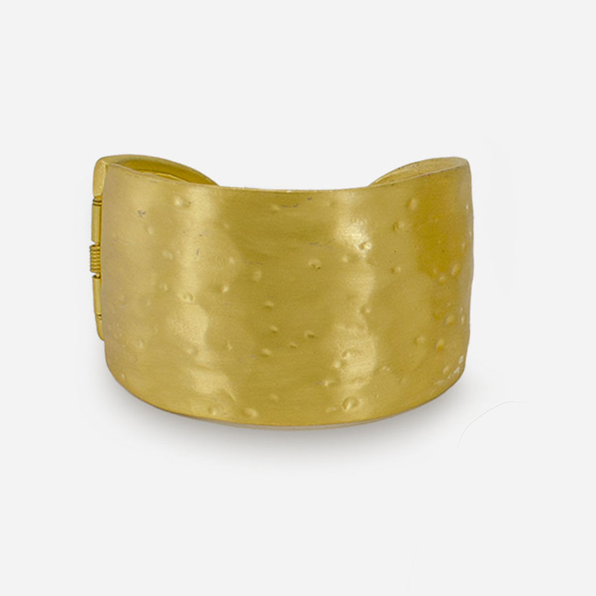 Hammered Gold Cuff Bracelet by Kennth Jay Lane