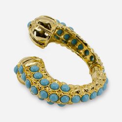 Kenneth Jay Lane Turquoise wrap bracelet