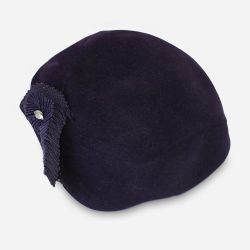 vintage navy blue womens hat