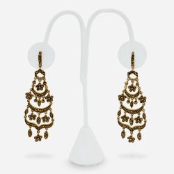 gold chandelier earrings by Monet