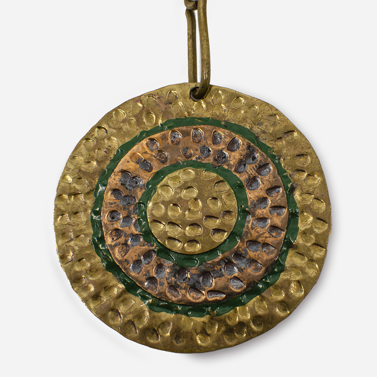 Casa Maya brass and copper pendant